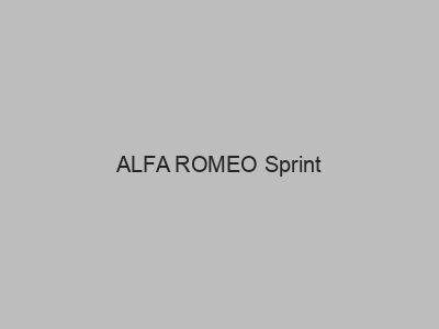 Engates baratos para ALFA ROMEO Sprint